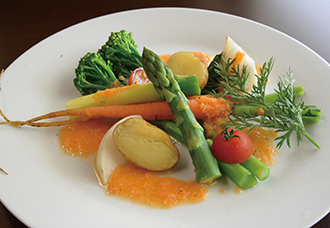 温野菜サラダ〜ニンジンドレッシングで〜